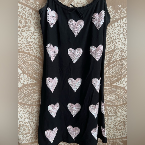 Her Pony BREAKING HEARTS EMBELLISHED MINI DRESS - BLACK - Picture 5 of 7